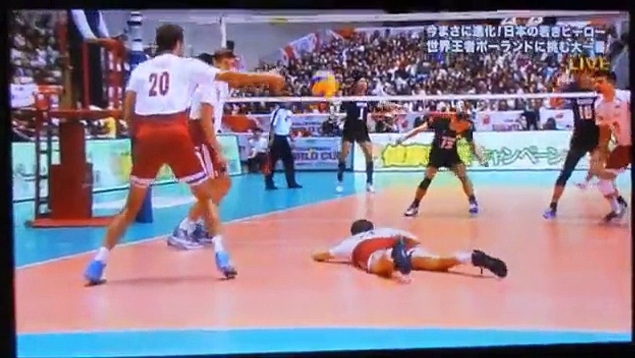 第一セット23 23から日本が見せた猛攻撃VSポーランド戦