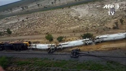 Tren con ácido sulfúrico se descarriló en Australia