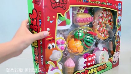 Đồ chơi nấu ăn cắt hoa quả bánh Pizza kem và nhiều món ăn khác rất hấp dẫn