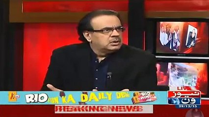 Shahid Masood bashing reply to today's Tahir Ashrafi incident
