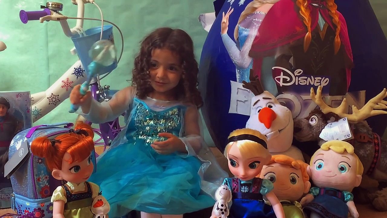Disney Frozen Videos – Elsa + Anna Toys Egg + Wand Plays Let It Go Song Music From Movie