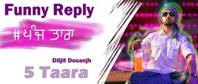 5 Taara ● Funny Reply ● Diljit Dosanjh ● ‎Happy Manila ● New Punjabi Songs 2016