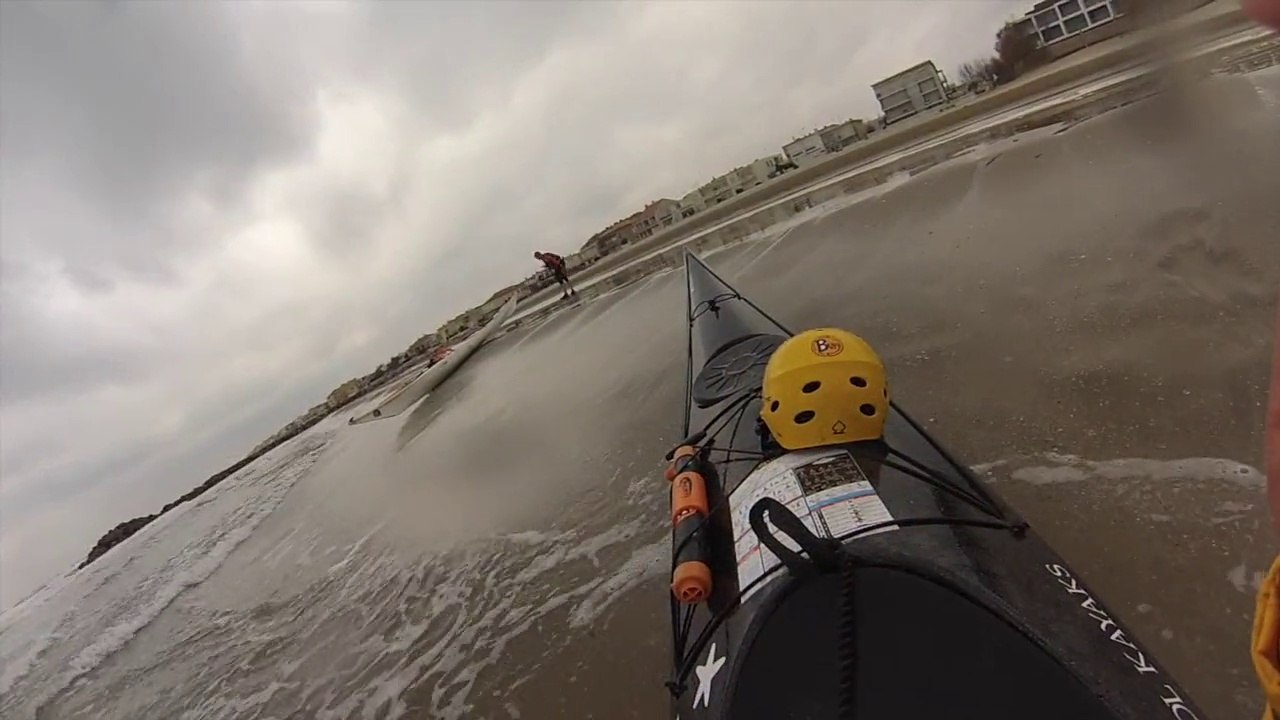 Kayak de mer hivernal