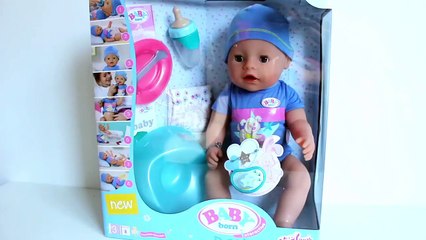 Boy Baby Doll Change Diaper Pee Baby Born Dolls How to Bath and Feed Your Baby Doll