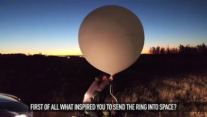 Mira esta propuesta de matrimonio hecha desde el espacio