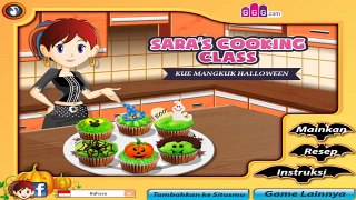 Permainan-Games Masak Masakan Anak Anak Perempuan - Kue Mangkuk HalloweenKelas Memasak Sara