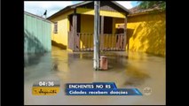 Defesa Civil arrecada donativos para ajudar famílias afetadas pelas chuvas no RS