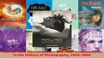 PDF Download  Men for Men Homoeroticism and Male Homosexuality in the History of Photography 18402006 Read Online