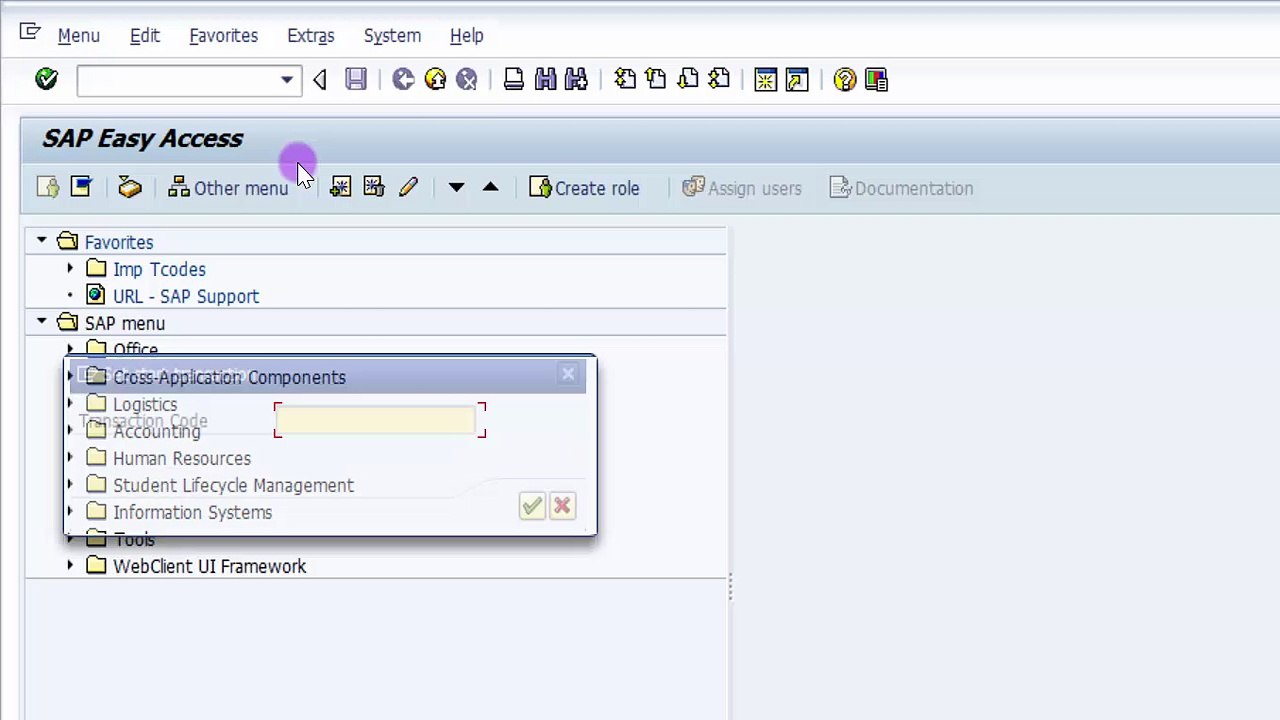 How to default a Particular Tcode in SAP - SAP Basics Video