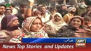ARY News Headlines 29 December 2015, Women Protest against Gas L