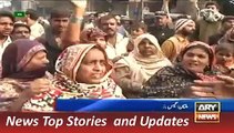 ARY News Headlines 29 December 2015, Women Protest against Gas L