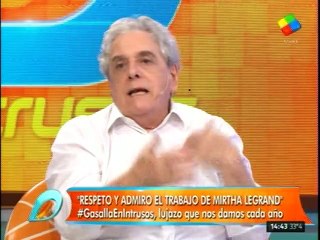 Gasalla habla sobre Mirtha Legrand