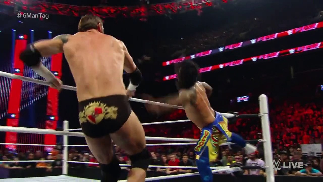 Dean Ambrose & The Usos vs. Sheamus, Rusev & King Barrett- Raw, December 28, 2015