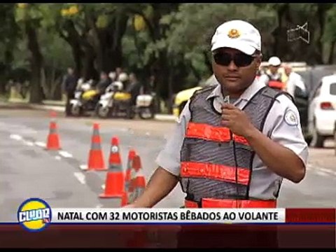 NATAL COM 32 MOTORISTAS BÊBADOS AO VOLANTE