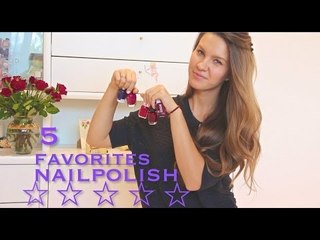 5 ЛЮБИМЫХ осенних ЛАКОВ ТРЕНДЫ в М А Н И К Ю Р Е | MariaInTheBigCity