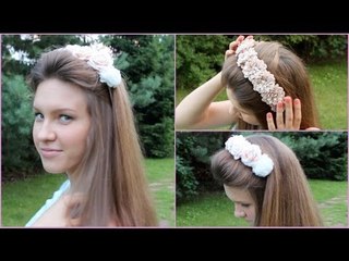 Делаем ободок из цветов | Тренд лета 2014