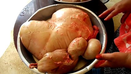 طريقة تنظيف كرشة الخروف - Méthode de nettoyage tripes dagneau - المطبخ التونسي - Tunisian Cuisine