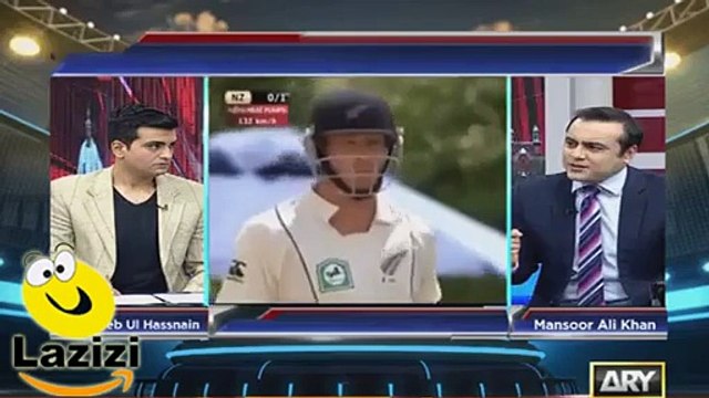 Anchor Mansoor Ali Khan Crushed Muhammad Hafeez and Azhar Ali -
