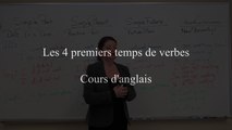 Cours d'anglais, les quatre premiers temps de verbe