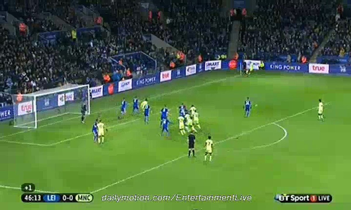 LEICESTER CITY 0-0 MANCHESTER CITY HALF TIME HIGHLIGHTS PREMIER LEAGUE