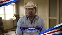 Country music star Toby Keith honors America’s troops