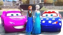 Elsa & Princess Anna Frozen play with Lightning McQueen CARS 1080p (Frozen Parody w/ Nurse