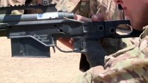 Soldiers Fire Sniper Rifles In Africa