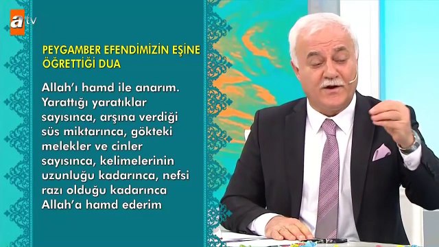 Peygamber efendimizin eşine öğrettiği dua Sağlıklı Mutlu Huzurlu 28. Bölüm atv