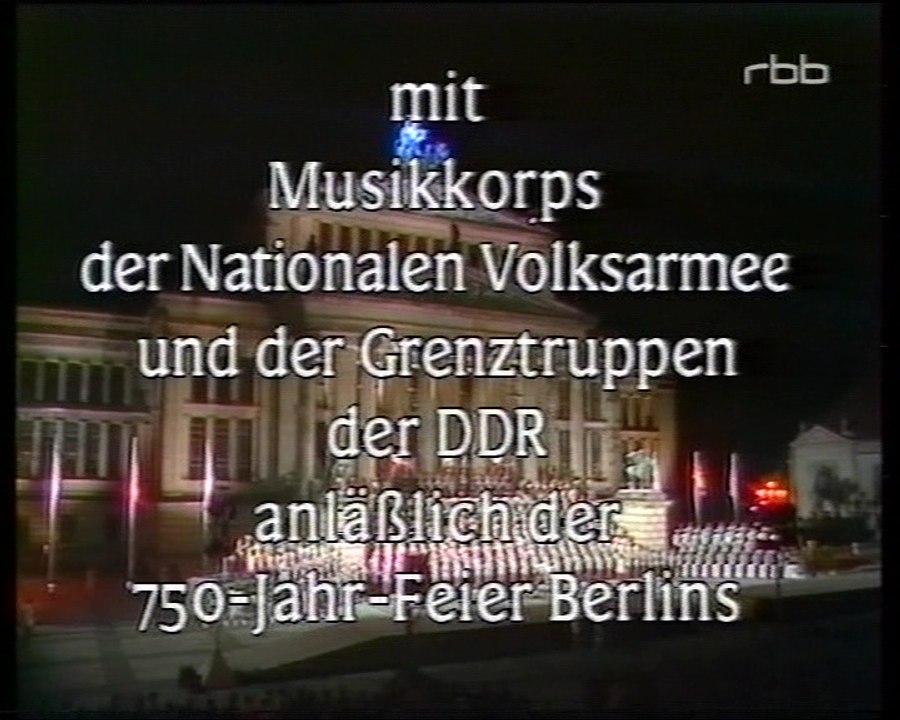Historisches Militärkonzert unter Leitung von Oberst GMD Heinz Häcker (DDR 1987) Teil 1