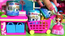 Sofia Shopping for SHOPKINS - Princesinha Sofia foi Comprar Shopkins Fashems Toys Disney Frozen