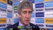 Leicester 0-0 Manchester City - Manuel Pellegrini Post Match Interview - YouTube