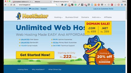 Changing Domain Name Server on Hostgator India
