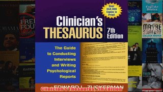 Clinicians Thesaurus 7th Edition