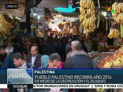 Pueblo palestino recibirá el 2016 en medio del férreo bloqueo israelí