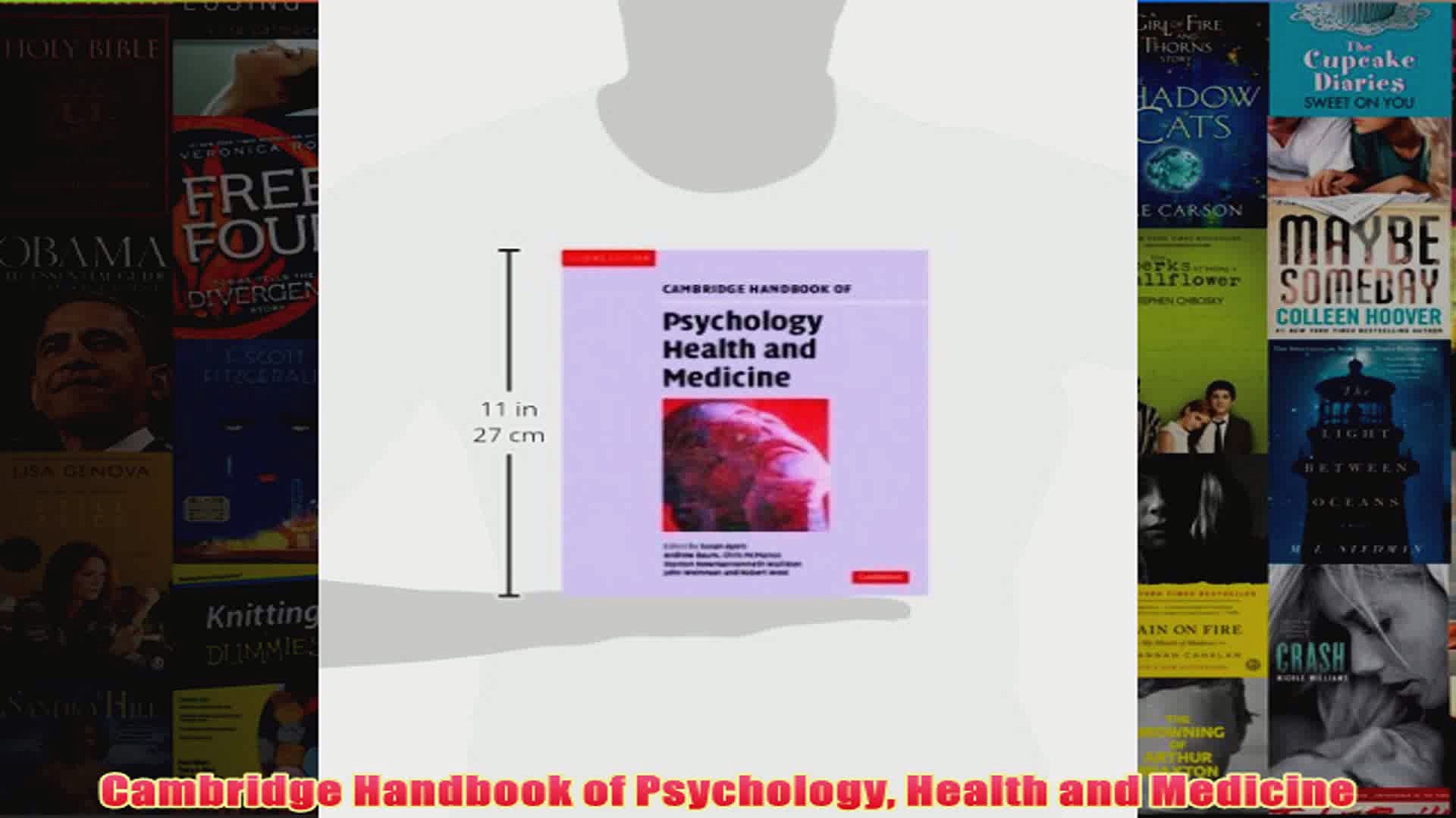 Cambridge Handbook of Psychology Health and Medicine