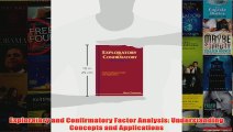 Exploratory and Confirmatory Factor Analysis Understanding Concepts and Applications