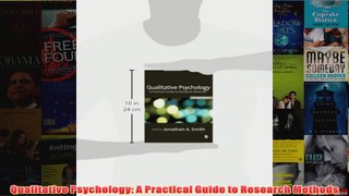 Qualitative Psychology A Practical Guide to Research Methods
