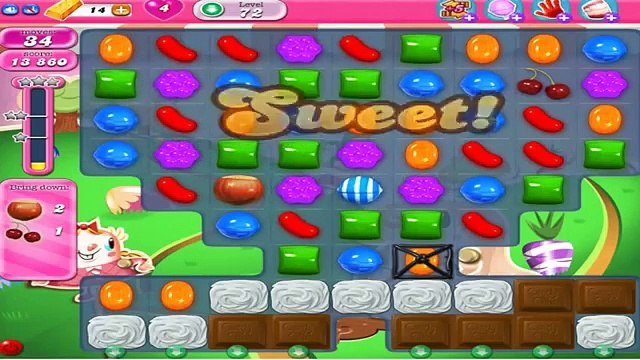 Candy Crush Saga Gameplay Level 72