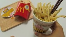 McDonalds Potato   Curry Cup Noodles = McDonalds Noodles !?