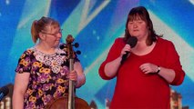 Cello and singing duo Vision want to make you smile! | Audition Week 1 | Britains Got Tal