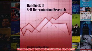Handbook of SelfDetermination Research