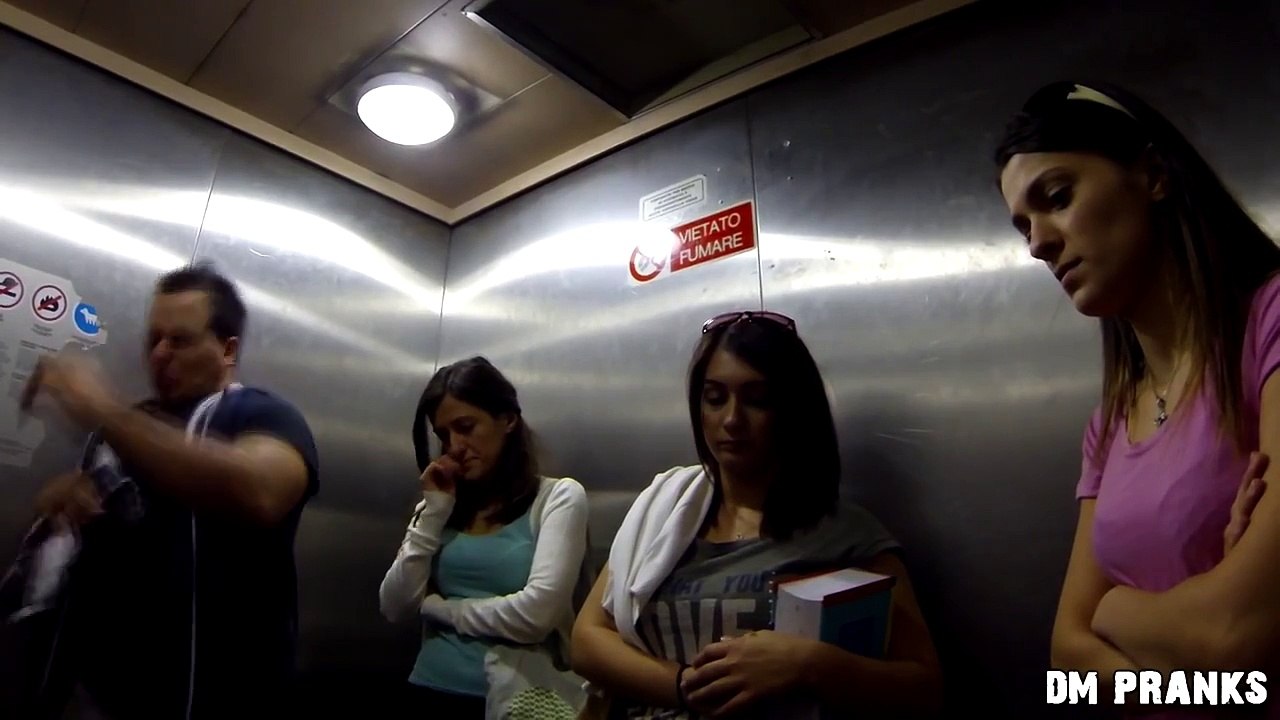 Elevator Sneeze Prank