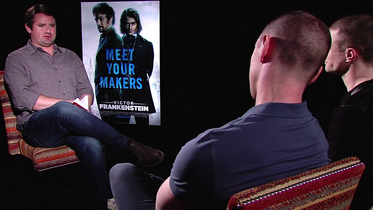 Daniel Radcliffe & James McAvoy Exclusive INTERVIEW VICTOR FRANKENSTEIN (2015)