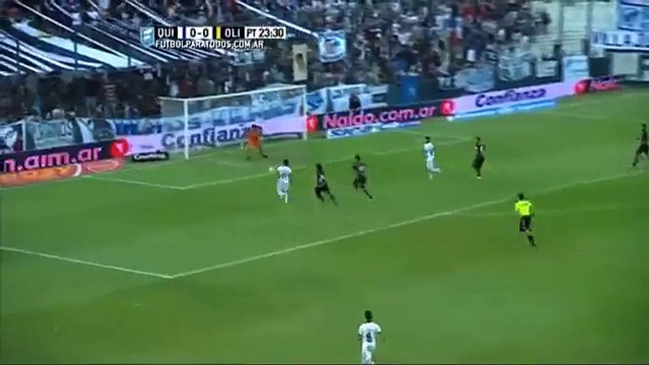 Lo tuvo Pérez Godoy. Quilmes 0 - Olimpo 0. Liguilla Pre Sudamericana 2015. FPT.