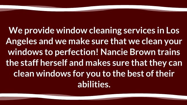 Los Angeles Window Cleaning Services for Spotless Windows
