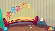 Five Little Monkeys Jumping On the Bed Nursery Rhyme for Babies