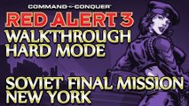 Ⓦ Command and Conquer: Red Alert 3 Walkthrough ▪ Hard - Final Soviet Mission ▪ New York [1080p]