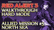 Ⓦ Command and Conquer: Red Alert 3 Walkthrough ▪ Hard - Allied Mission 5 ▪ North Sea [1080p]
