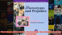 Stereotypes and Prejudice Key Readings Key Readings in Social Psychology