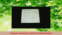 Read  Ingmar Bergman Movie Paperbacks EBooks Online
